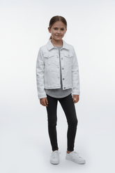 DL GIRLS WHITE JACKET - Smgarment's